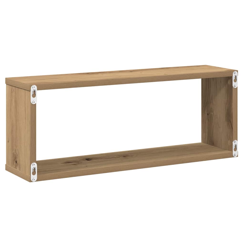Mensole Parete a Cubo 2 pz Artigianale 30x15x30 cm Truciolato | homemem39