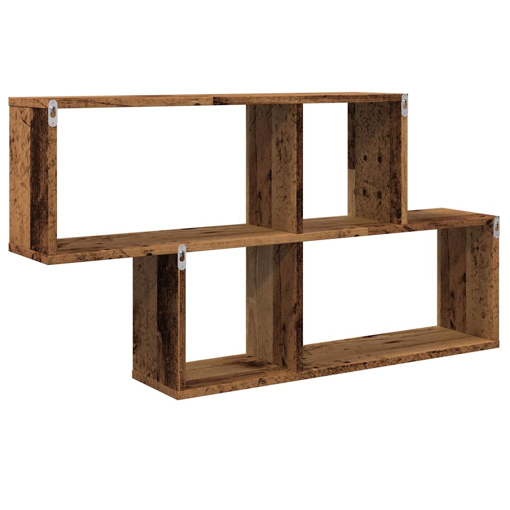 Scaffale a Parete Legno Vecchio 100x18x53 cm in Truciolato | homemem39
