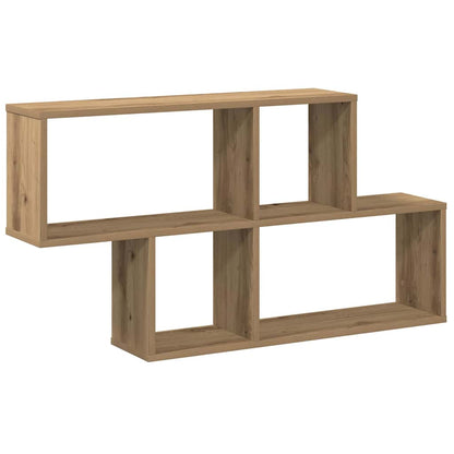 Scaffale a Parete Rovere Artigianale 100x18x53 cm Truciolato | homemem39