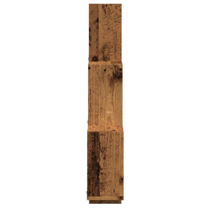 Mensola a Muro a Cubo Legno Antico 78x15x93cm Legno Multistrato | homemem39