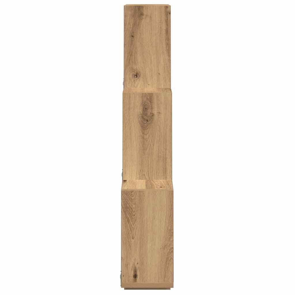 Mensola a Muro a Cubo Artigianale 78x15x93 cm Legno Multistrato | homemem39