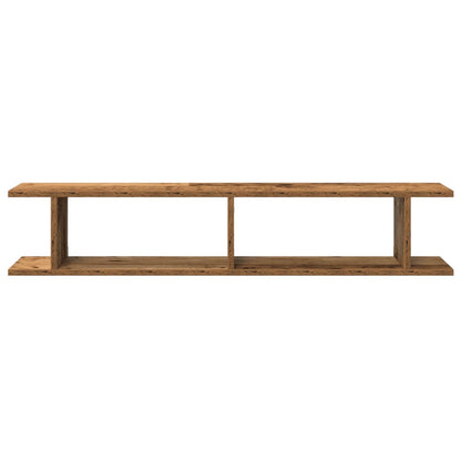 Mensole da Parete 2pz Legno Vecchio 105x18x20 cm in Truciolato | homemem39