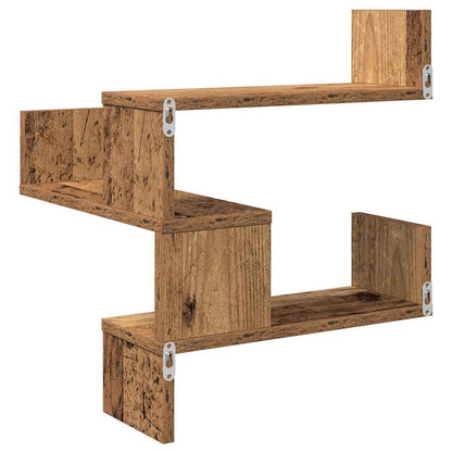 Scaffale Angolare Muro Legno Antico 40x40x49,5 cm Truciolato | homemem39
