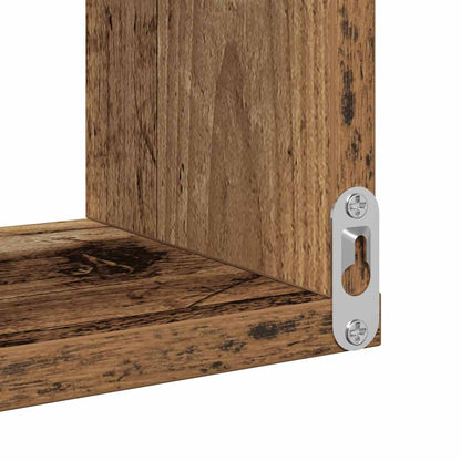 Scaffale Angolare Muro Legno Antico 40x40x49,5 cm Truciolato | homemem39