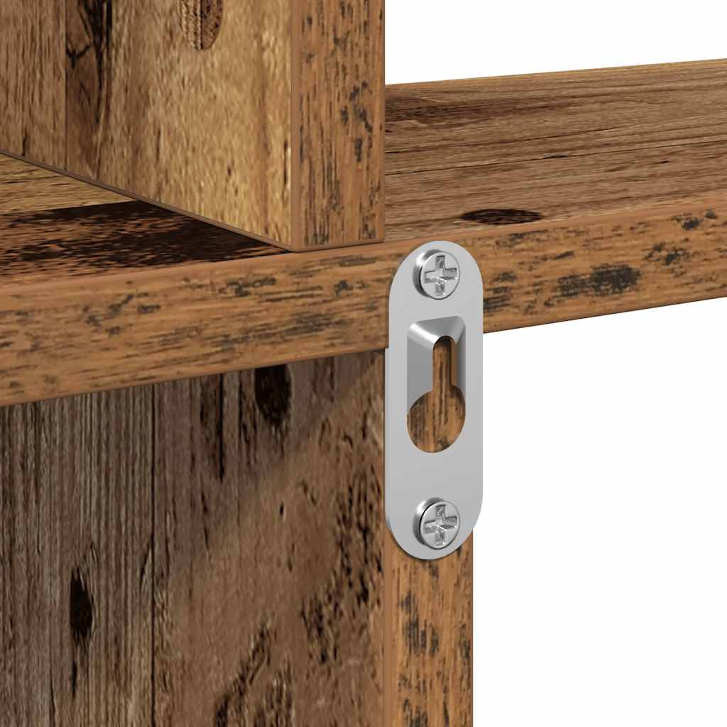 Mensola da Parete Legno Vecchio 80x15x78,5 cm Legno Multistrato | homemem39