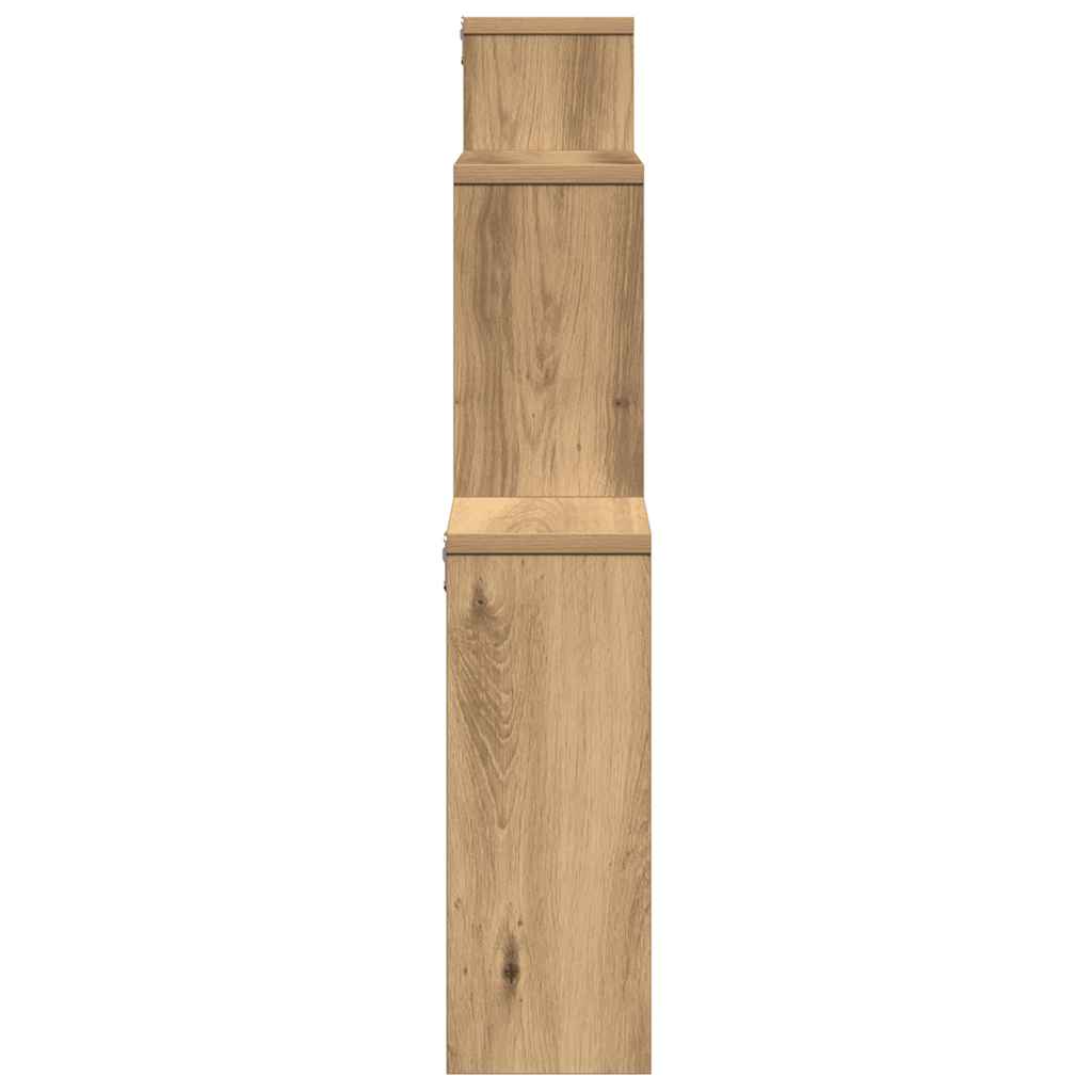 Scaffale a Parete Rovere Artigianale 80x15x78,5 cm Truciolato | homemem39