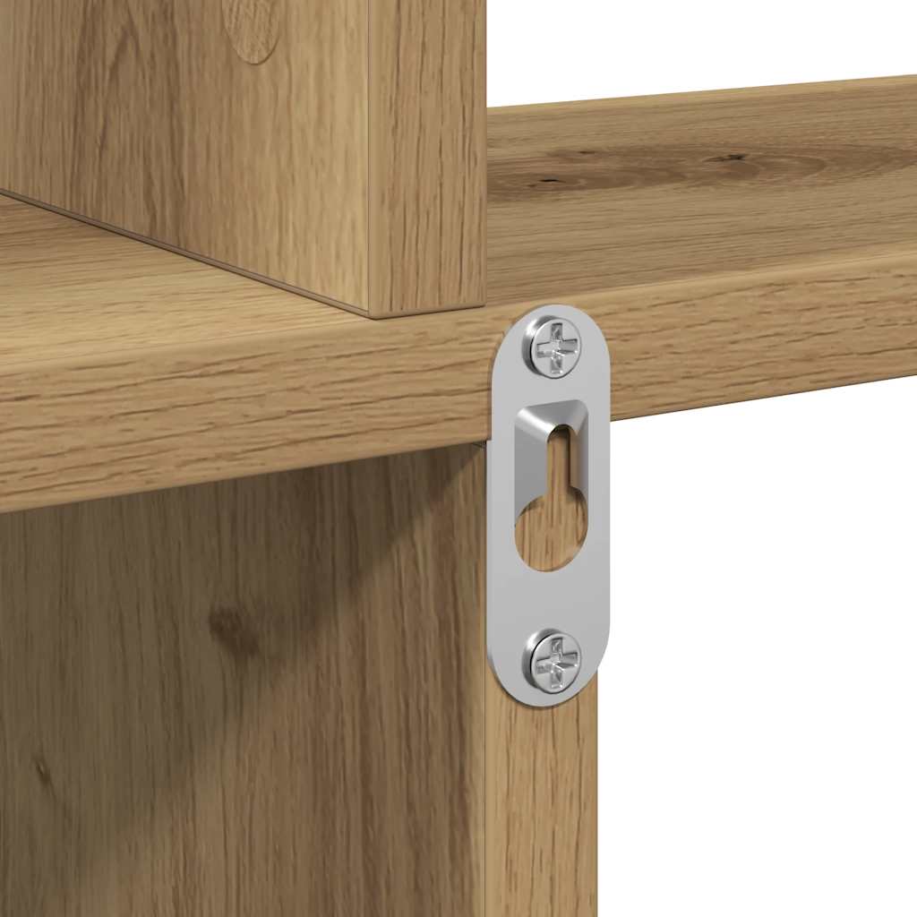 Scaffale a Parete Rovere Artigianale 80x15x78,5 cm Truciolato | homemem39