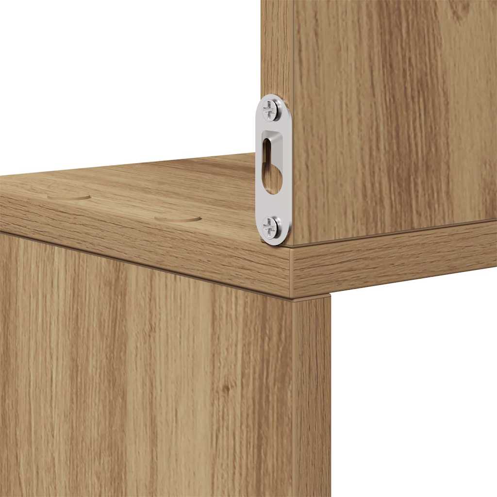 Scaffale Angolare Muro Artigianale 20x20x127,5 cm in Truciolato | homemem39