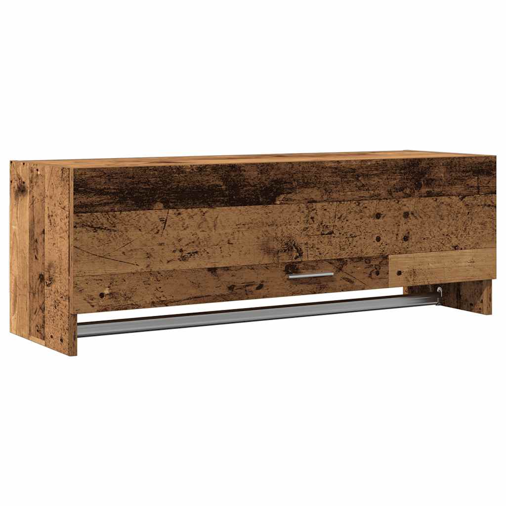Armadio in Legno Vecchio 100x32,5x35 cm in Legno Multistrato