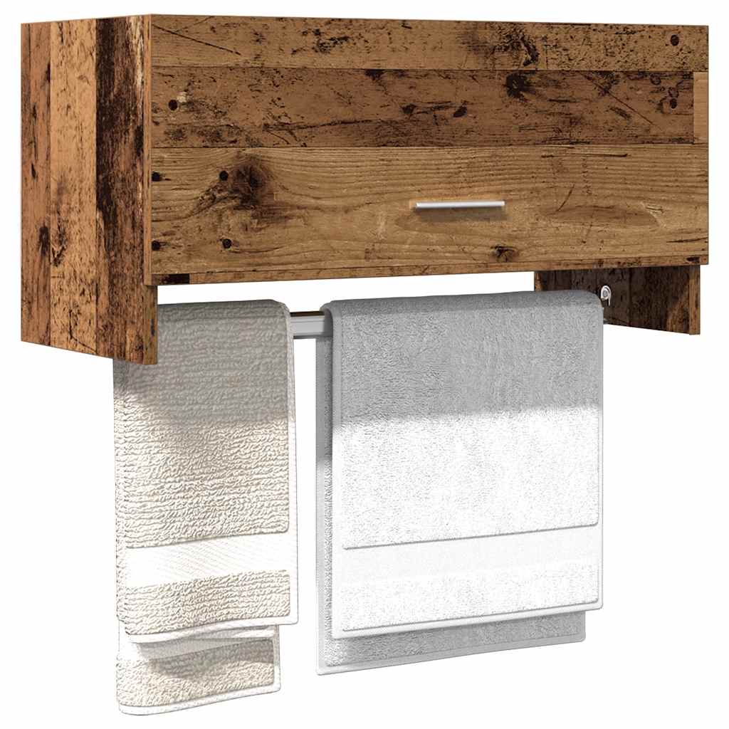 Armadio Legno Vecchio 70x32,5x35 cm in Legno Multistrato | homemem39
