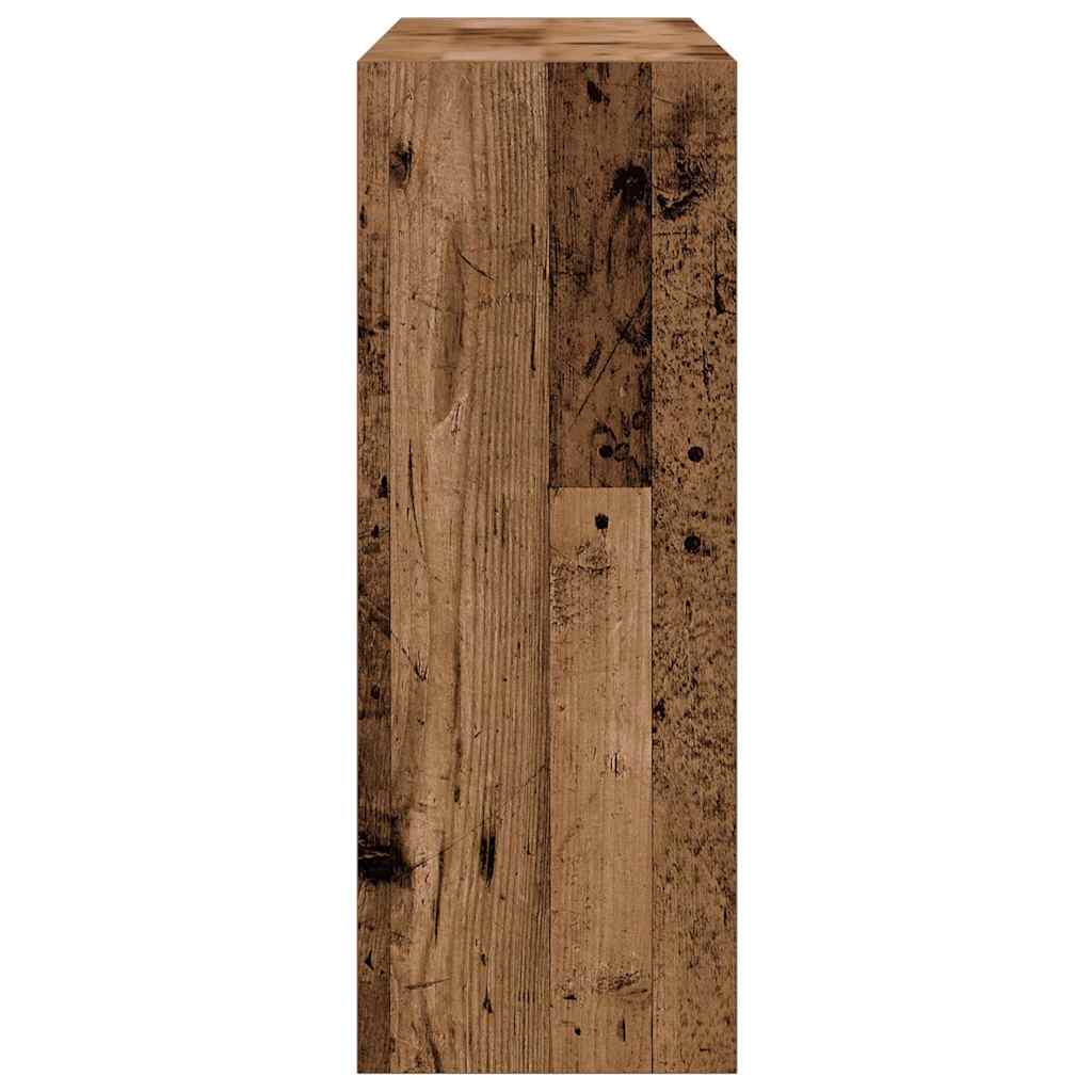 Tavolino Consolle Legno Antico 78x30x80 cm in Truciolato - homemem39