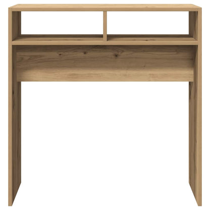 Tavolo Consolle Rovere Artigianale 78x30x80 cm in Truciolato | homemem39