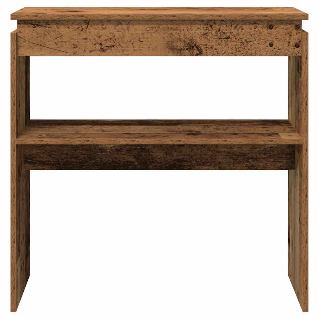 Tavolino Consolle Legno Antico 80x30x80 cm in Truciolato | homemem39