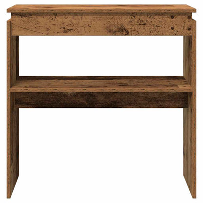 Tavolino Consolle Legno Antico 80x30x80 cm in Truciolato | homemem39