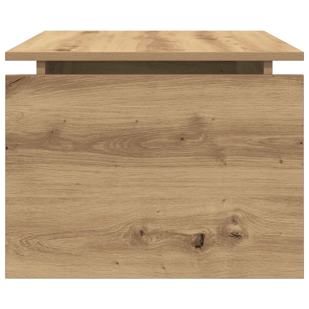 Tavolino da Salotto Rovere Artigianale 68x50x38cm in Truciolato | homemem39