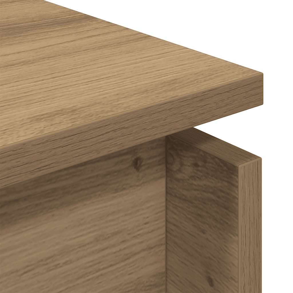 Tavolino da Salotto Rovere Artigianale 68x50x38cm in Truciolato | homemem39