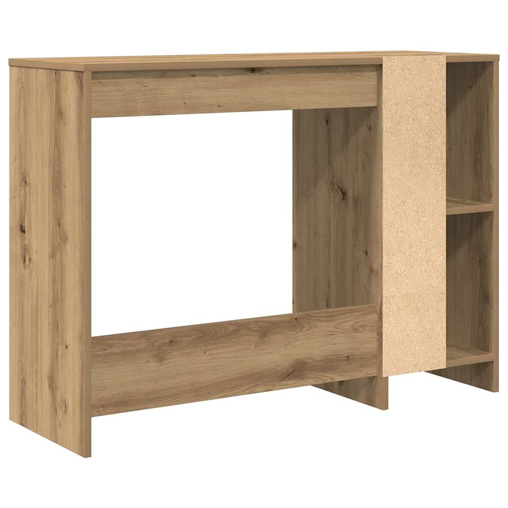 Scrivania Rovere Artigianale 102,5x35x75cm in Legno Multistrato - homemem39
