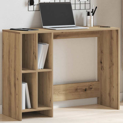 Scrivania Rovere Artigianale 102,5x35x75cm in Legno Multistrato - homemem39
