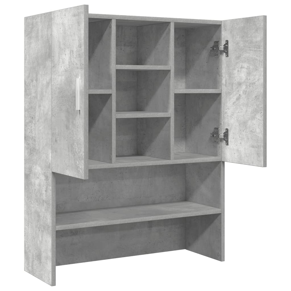 Mobile per Lavatrice Grigio Cemento 70,5x25,5x90 cm | homemem39