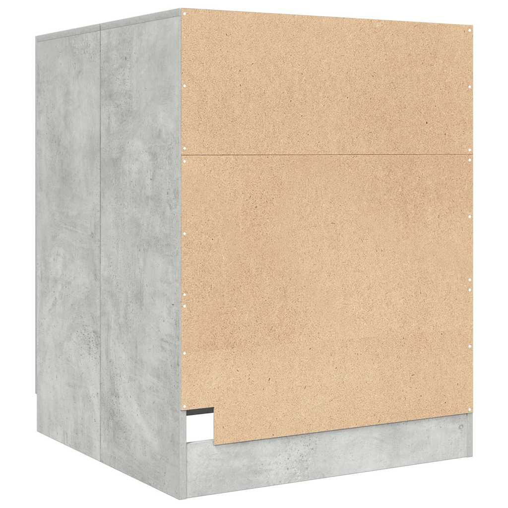 Mobile per Lavatrice Grigio Cemento 70,5x71,5x91,5 cm | homemem39
