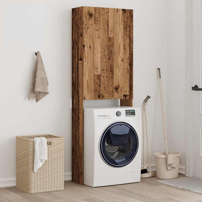Mobile per Lavatrice Legno Antico 64x25,5x190 cm | homemem39