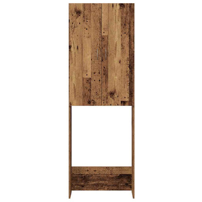 Mobile per Lavatrice Legno Antico 64x25,5x190 cm | homemem39