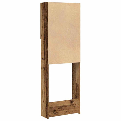 Mobile per Lavatrice Legno Antico 64x25,5x190 cm | homemem39