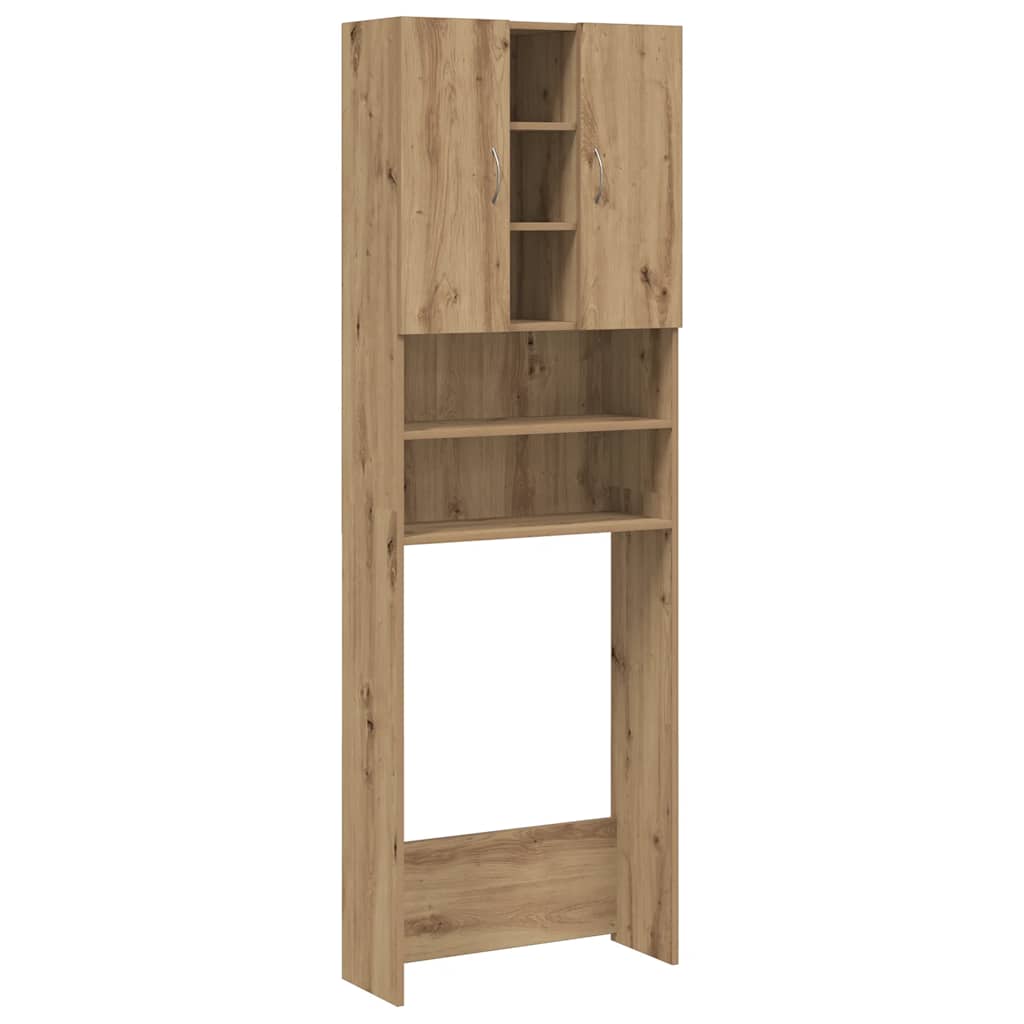 Mobile per Lavatrice Rovere Artigianale 64x25,5x190 cm | homemem39
