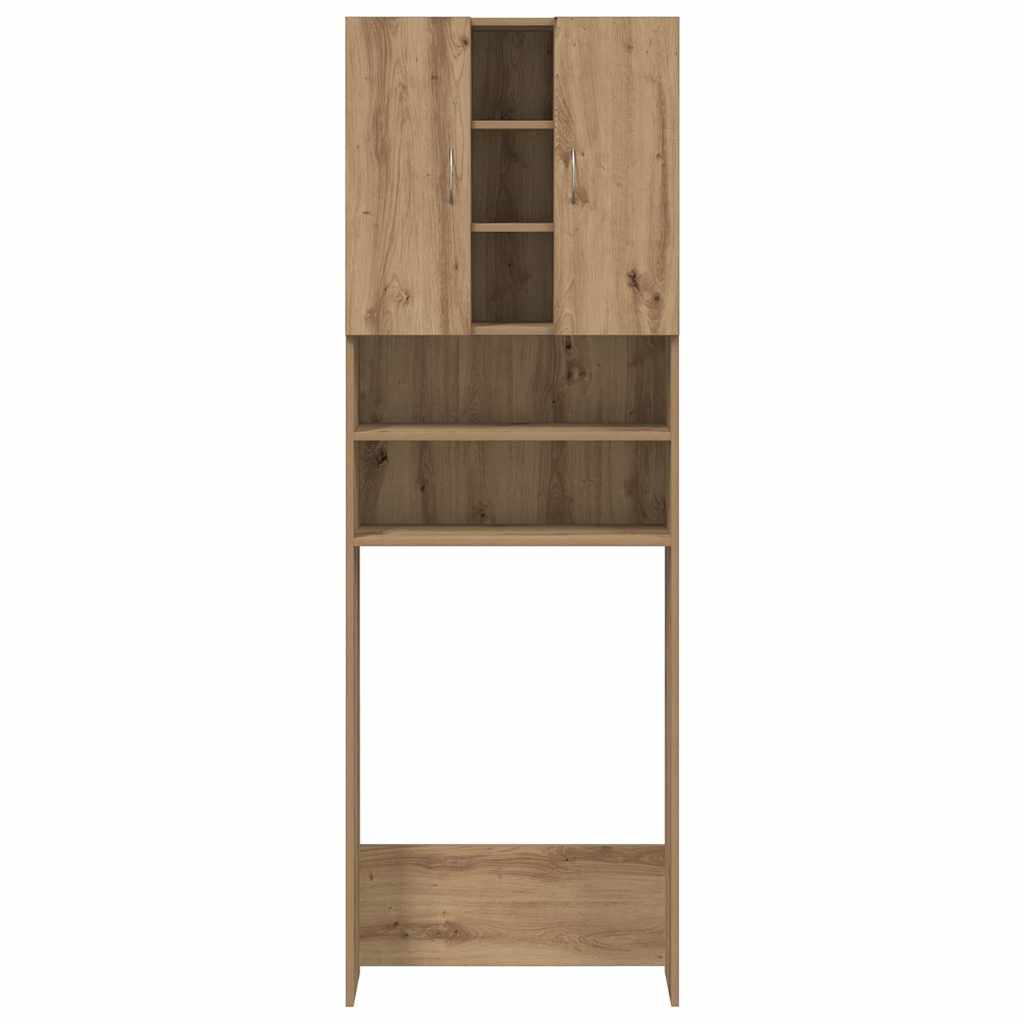 Mobile per Lavatrice Rovere Artigianale 64x25,5x190 cm | homemem39