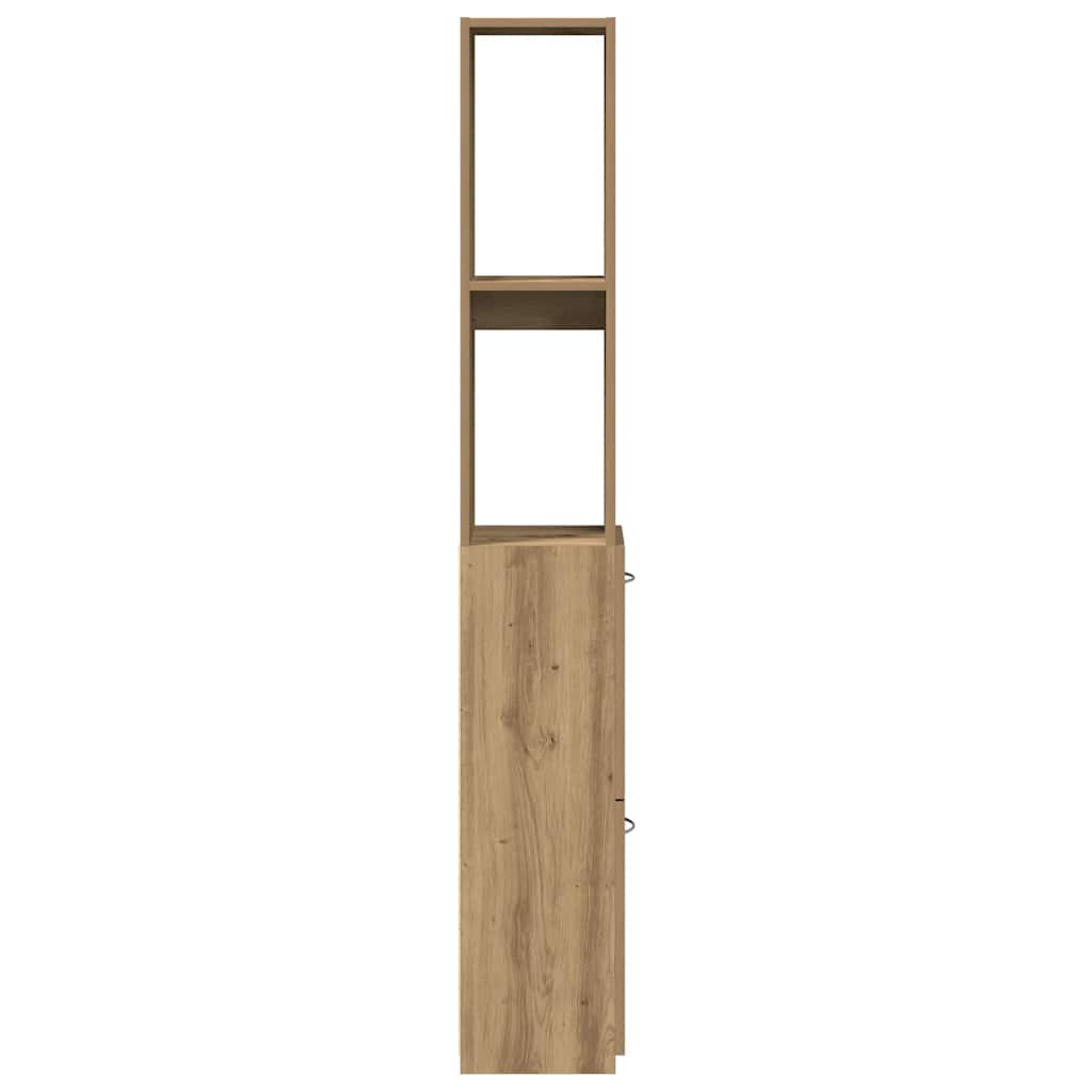 Armadietto Bagno Rovere 25x25x170 cm Legno Multistrato | homemem39