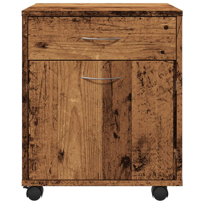 Armadietto con Ruote Legno Antico 45x38x54 cm Legno Multistrato | homemem39