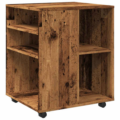 Armadietto con Ruote Legno Antico 60x53x72cm in Truciolato | homemem39