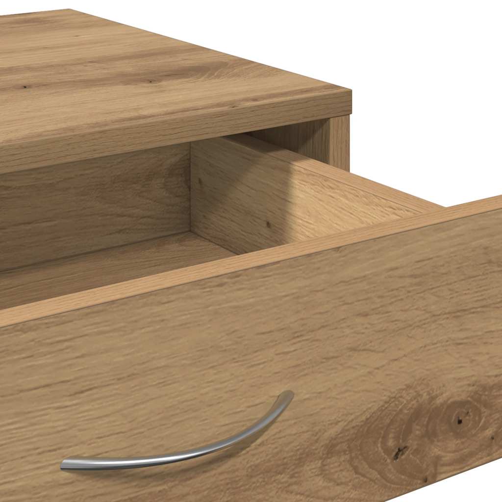 Armadietto con Ruote Rovere Artigianale 46x36x59 cm Truciolato | homemem39
