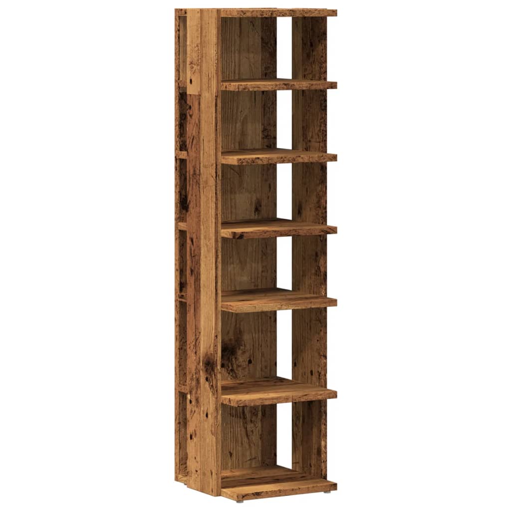 Scarpiera Legno Antico 28x27x102 cm in Legno Multistrato - homemem39