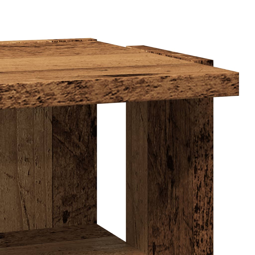 Scarpiere 2 pz Legno Antico 28x27x102 cm in Legno Multistrato - homemem39