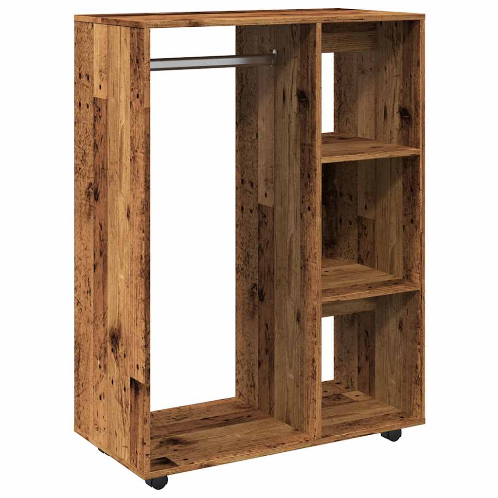 Armadio Legno Antico 80x40x110 cm in Legno Multistrato | homemem39