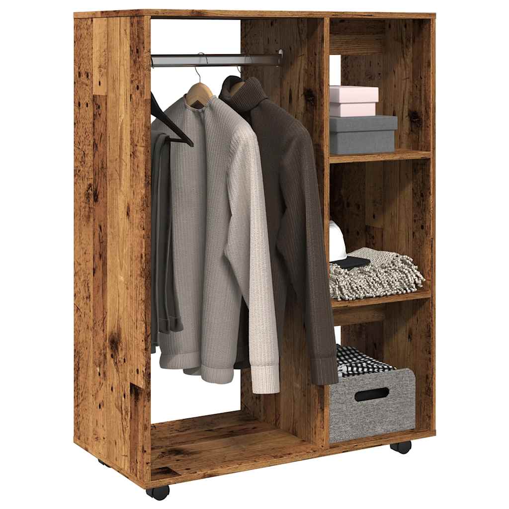 Armadio Legno Antico 80x40x110 cm in Legno Multistrato | homemem39