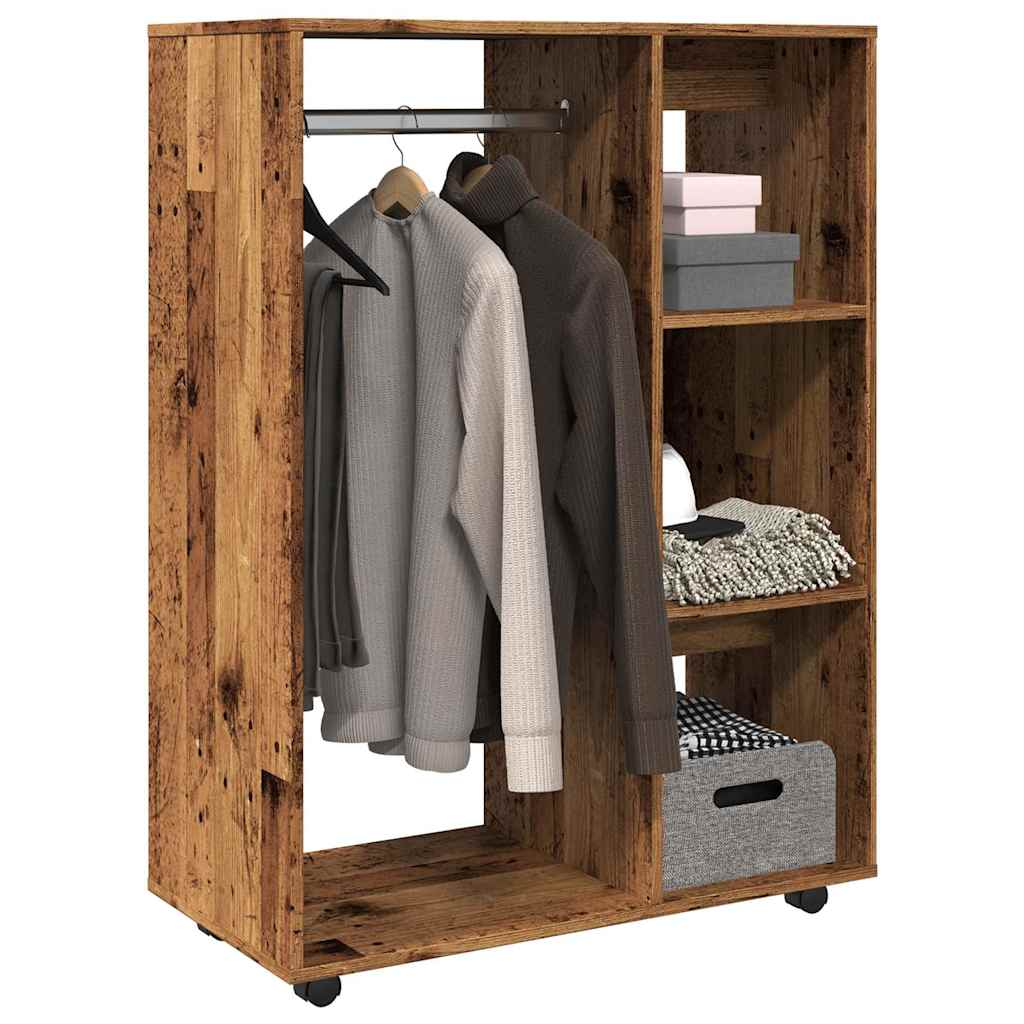 Armadio Legno Antico 80x40x110 cm in Legno Multistrato - homemem39