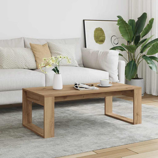 Tavolino Salotto Rovere Artigianale 102x50x35 cm in Truciolato | homemem39