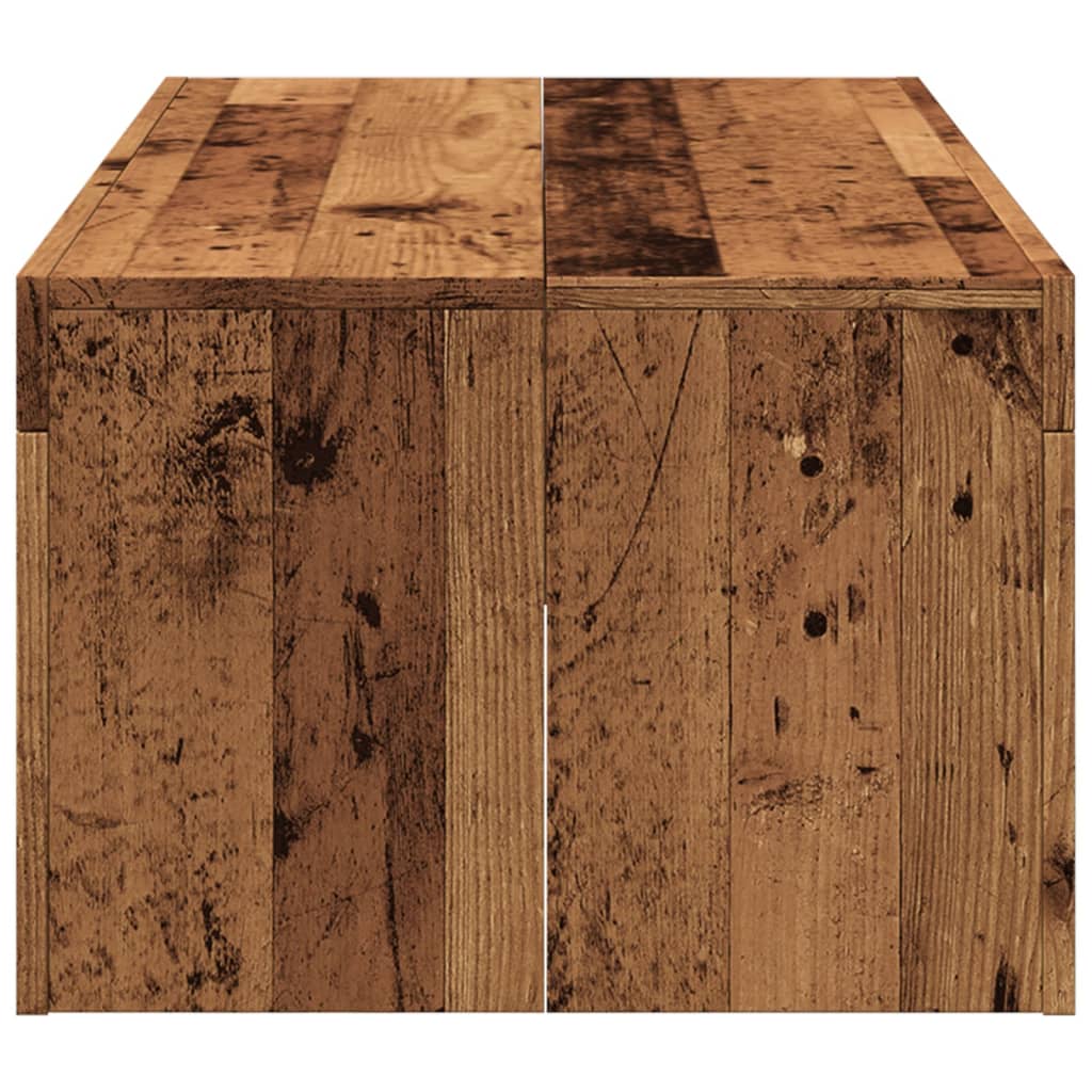 Tavolino da Salotto Legno Antico 102x50x35 cm in Truciolato | homemem39