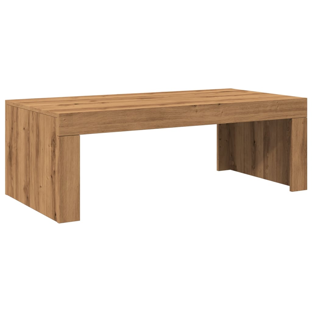 Tavolino Salotto Rovere Artigianale 102x50x35 cm in Truciolato | homemem39