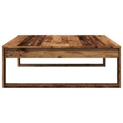 Tavolino Salotto Legno Antico 100x100x35 cm in Truciolato | homemem39