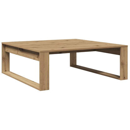 Tavolino Salotto Rovere Artigianale 100x100x35 cm in Truciolato | homemem39