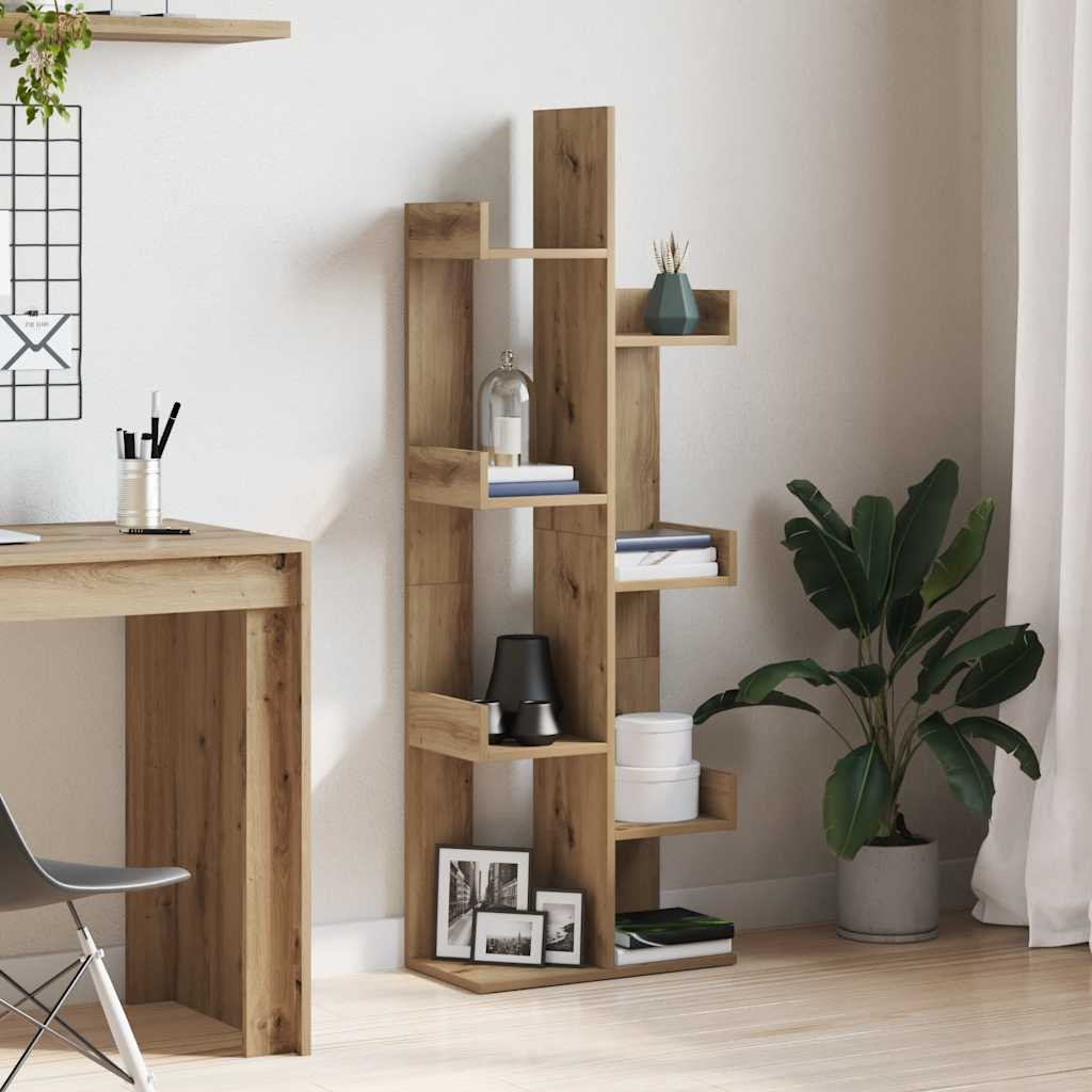 Libreria Rovere Artigianale 48x25,5x140 cm Legno Multistrato | homemem39