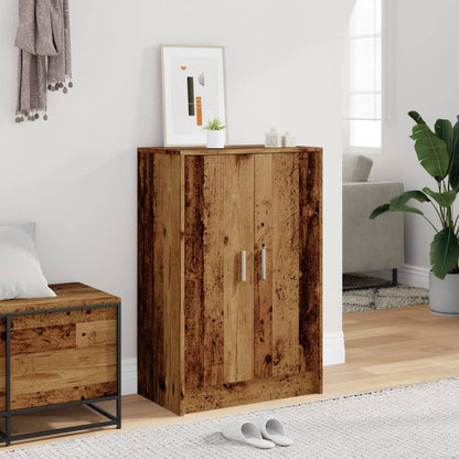 Scarpiera Legno Antico 60x35x92 cm in Legno Multistrato - homemem39