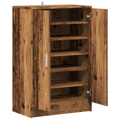 Scarpiera Legno Antico 60x35x92 cm in Legno Multistrato - homemem39