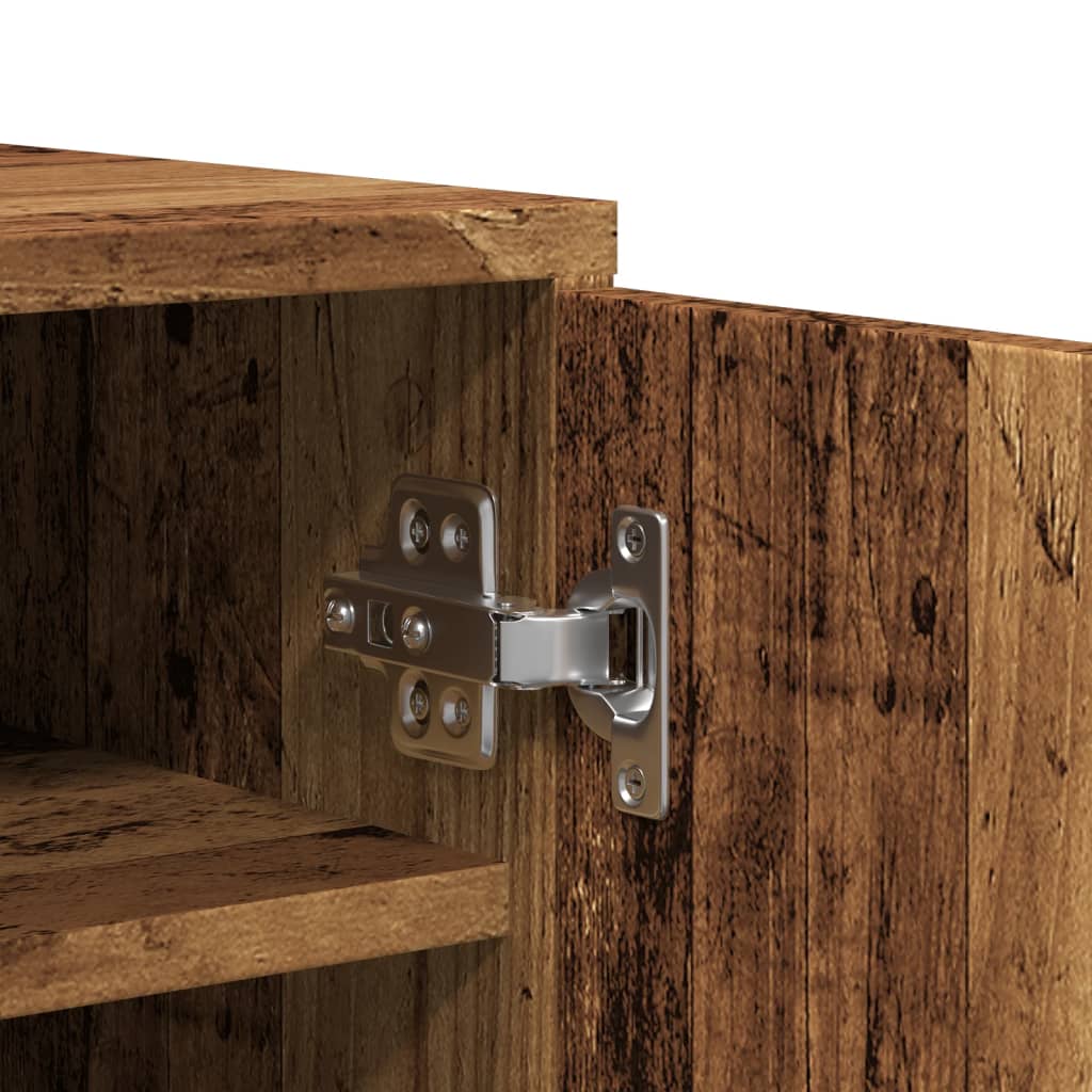 Scarpiera Legno Antico 60x35x92 cm in Legno Multistrato - homemem39