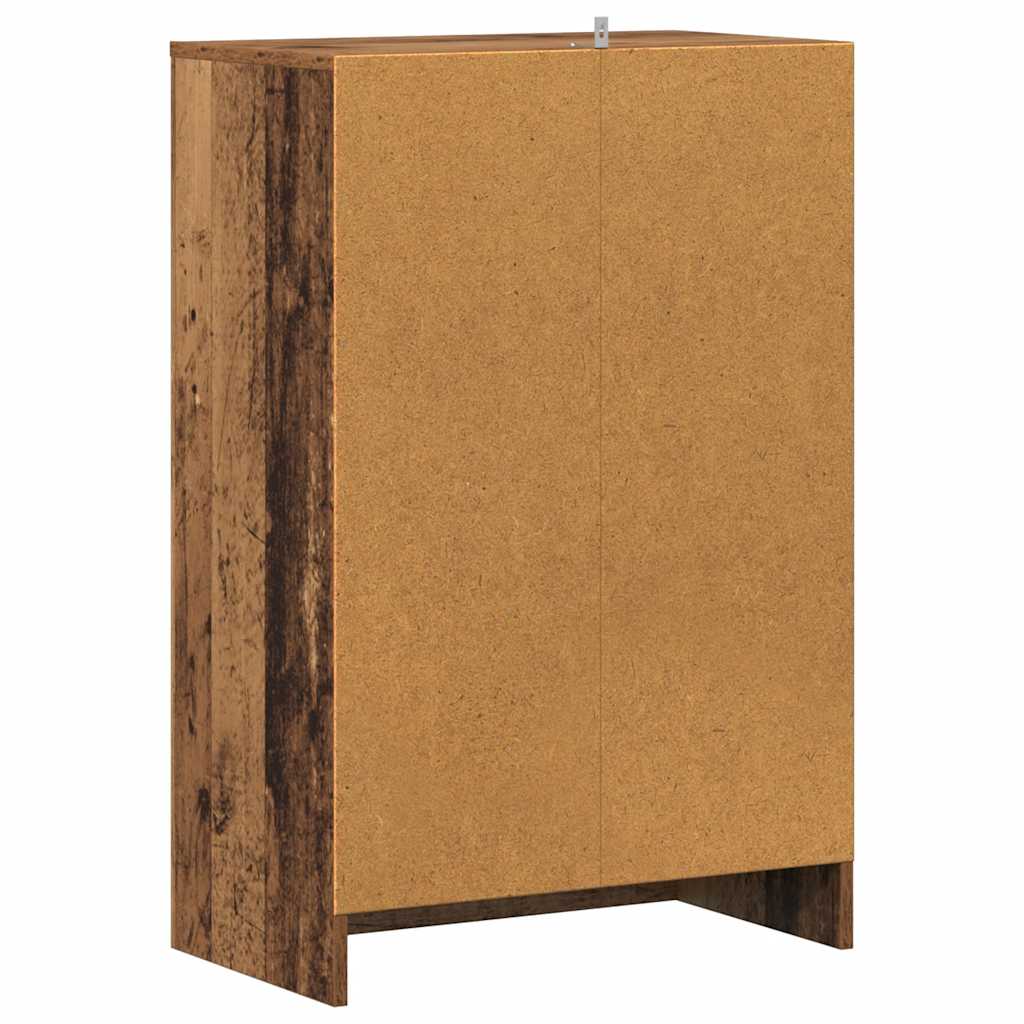 Scarpiera Legno Antico 60x35x92 cm in Legno Multistrato