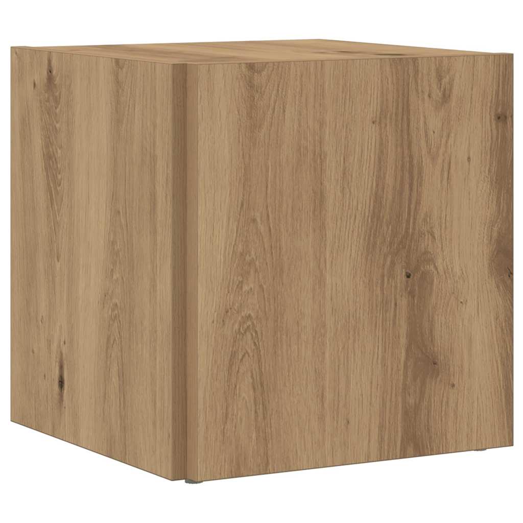 Tavolino da Salotto Rovere Artigianale 33x33x34cm in Truciolato | homemem39