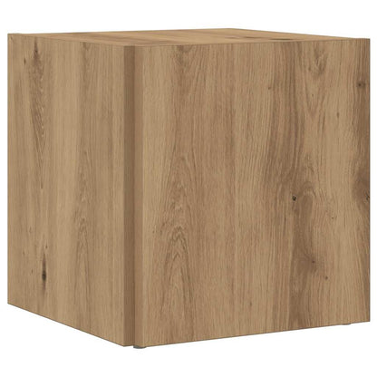 Tavolino da Salotto Rovere Artigianale 33x33x34cm in Truciolato | homemem39